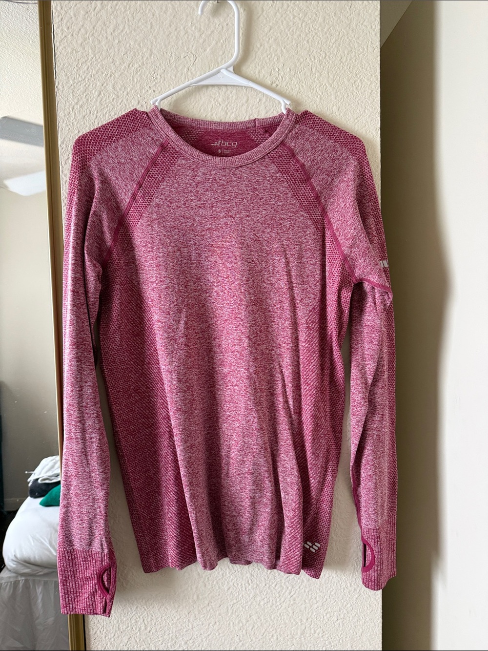 bcg Men's Crewneck Sweater in Pink Heather
